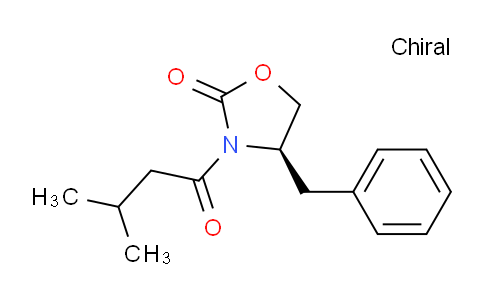 CAS No. 145589-03-3, (R)-4-Benzyl-3-(3-methylbutanoyl)oxazolidin-2-one