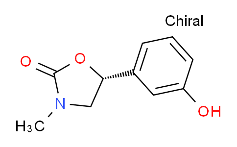 CAS No. 110193-49-2, (R)-5-(3-hydroxyphenyl)-3-methyloxazolidin-2-one