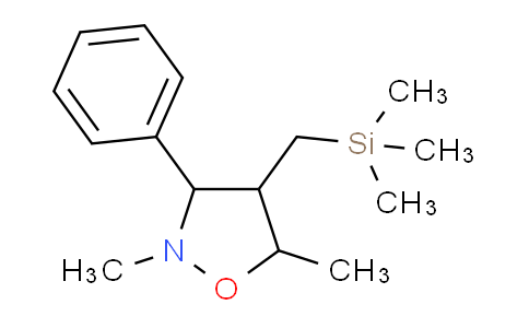 CAS No. 101161-24-4, 2,5-Dimethyl-3-phenyl-4-((trimethylsilyl)methyl)isoxazolidine