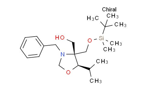 CAS No. 145452-01-3, (Cis-3-benzyl-4-(((tert-butyldimethylsilyl)oxy)methyl)-5-isopropyloxazolidin-4-yl)methanol