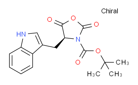 CAS No. 175837-77-1, (S)-tert-Butyl 4-((1H-indol-3-yl)methyl)-2,5-dioxooxazolidine-3-carboxylate