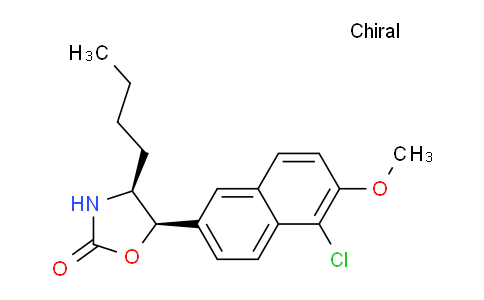 CAS No. 1411976-05-0, (4S,5R)-4-Butyl-5-(5-chloro-6-methoxynaphthalen-2-yl)oxazolidin-2-one