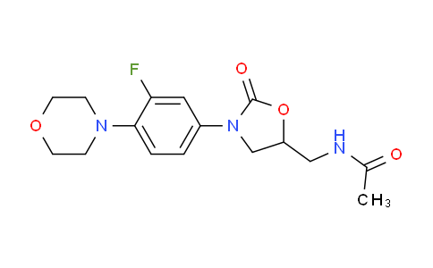 CAS No. 224323-50-6, N-((3-(3-fluoro-4-morpholinophenyl)-2-oxooxazolidin-5-yl)methyl)acetamide