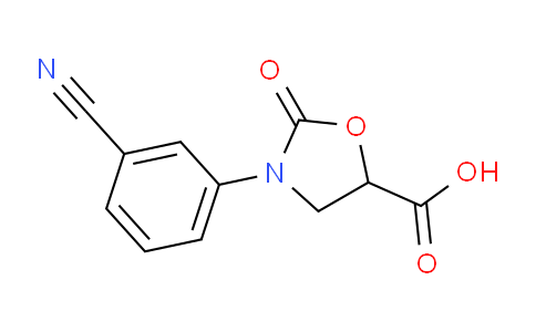 CAS No. 1499593-22-4, 3-(3-Cyanophenyl)-2-oxooxazolidine-5-carboxylic acid