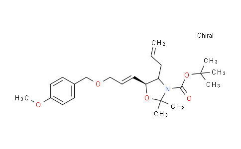 CAS No. 1372800-35-5, tert-butyl (5S)-4-allyl-5-((E)-3-((4-methoxybenzyl)oxy)prop-1-en-1-yl)-2,2-dimethyloxazolidine-3-carboxylate