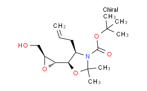 CAS No. 1372800-37-7, tert-butyl (4R,5R)-4-allyl-5-((2S,3S)-3-(hydroxymethyl)oxiran-2-yl)-2,2-dimethyloxazolidine-3-carboxylate