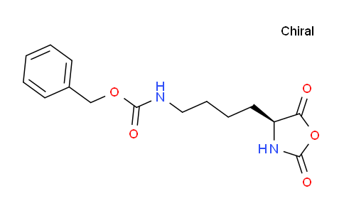 CAS No. 1676-86-4, benzyl N-[4-[(4S)-2,5-dioxo-1,3-oxazolidin-4-yl]butyl]carbamate