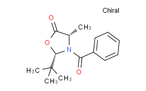 CAS No. 104057-64-9, (2S,4S)-3-Benzoyl-2-(tert-butyl)-4-methyloxazolidin-5-one