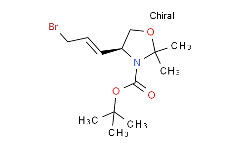 CAS No. 144619-38-5, tert-butyl (4S)-4-[(E)-3-bromoprop-1-enyl]-2,2-dimethyl-oxazolidine-3-carboxylate
