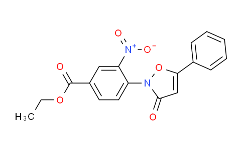 CAS No. 118938-24-2, ethyl 3-nitro-4-(3-oxo-5-phenylisoxazol-2(3H)-yl)benzoate
