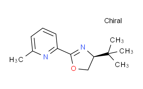 CAS No. 199277-80-0, (S)-4-(tert-butyl)-2-(6-methylpyridin-2-yl)-4,5-dihydrooxazole