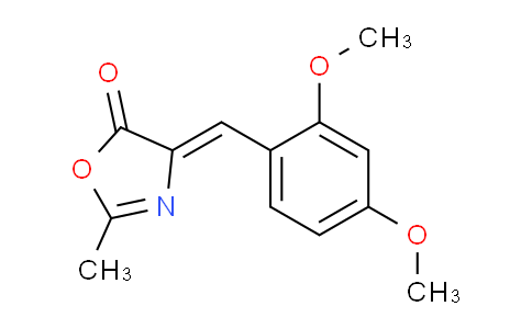 CAS No. 782503-75-7, (Z)-4-(2,4-dimethoxybenzylidene)-2-methyloxazol-5(4H)-one
