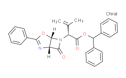 CAS No. 67977-61-1, benzhydryl (R)-3-methyl-2-((1R,5S)-7-oxo-3-phenyl-4-oxa-2,6-diazabicyclo[3.2.0]hept-2-en-6-yl)but-3-enoate