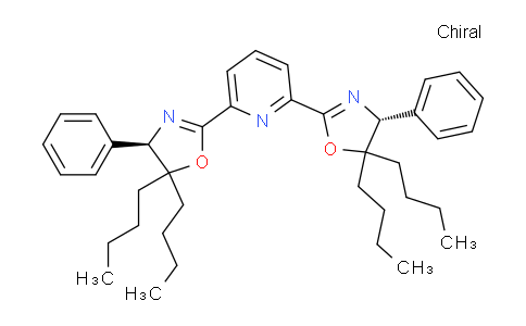 CAS No. 1264833-05-7, (4R)-5,5-dibutyl-2-[6-[(4R)-5,5-dibutyl-4-phenyl-4H-1,3-oxazol-2-yl]pyridin-2-yl]-4-phenyl-4H-1,3-oxazole