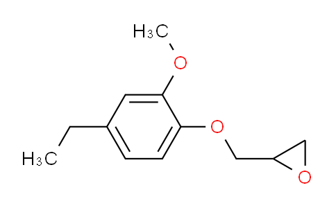 CAS No. 1189378-13-9, 2-((4-ethyl-2-methoxyphenoxy)methyl)oxirane