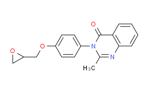CAS No. 127780-51-2, 2-Methyl-3-(4-(oxiran-2-ylmethoxy)phenyl)quinazolin-4(3H)-one