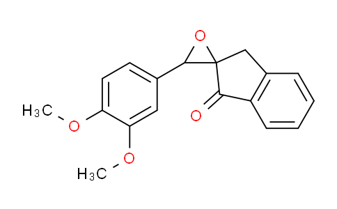 CAS No. 54714-66-8, 3'-(3,4-Dimethoxyphenyl)spiro[indene-2,2'-oxiran]-1(3H)-one