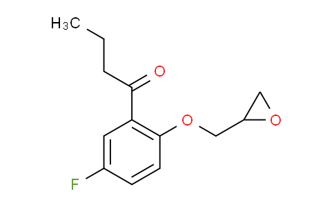 CAS No. 94135-58-7, 1-[5-fluoro-2-(oxiranylmethoxy)phenyl]butan-1-one