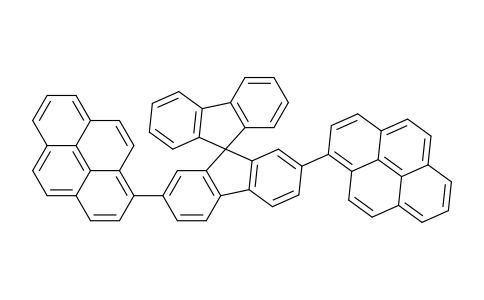 CAS No. 886456-80-0, 2,7-di(pyren-1-yl)-9,9'-spirobi[fluorene]