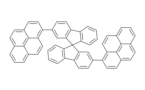 CAS No. 831222-16-3, 2,2'-di(pyren-1-yl)-9,9'-spirobi[fluorene]