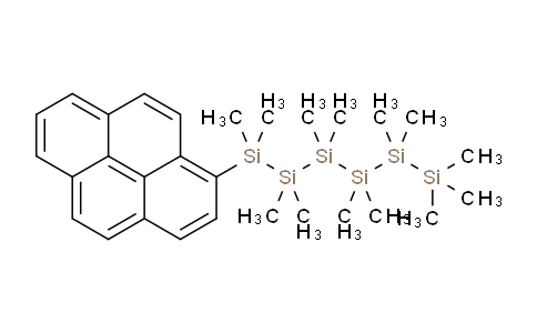 CAS No. 138614-48-9, 1,1,1,2,2,3,3,4,4,5,5,6,6-Tridecamethyl-6-(pyren-1-yl)hexasilane