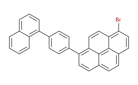 CAS No. 870774-28-0, 1-Bromo-8-(4-(naphthalen-1-yl)phenyl)pyrene