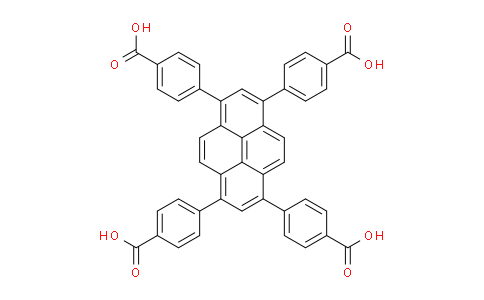 CAS No. 933047-52-0, 4,4',4'',4'''-(Pyrene-1,3,6,8-tetrayl)tetrabenzoic acid