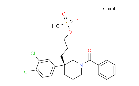 CAS No. 172734-71-3, (S)-3-(1-benzoyl-3-(3,4-dichlorophenyl)piperidin-3-yl)propyl methanesulfonate
