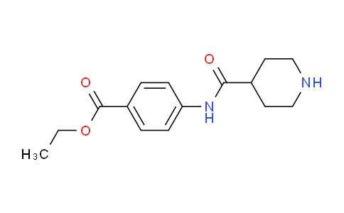 CAS No. 433712-61-9, ethyl 4-(piperidine-4-carboxamido)benzoate