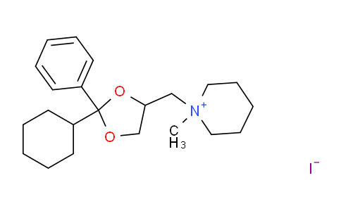 MC774385 | 6577-41-9 | 1-((2-Cyclohexyl-2-phenyl-1,3-dioxolan-4-yl)methyl)-1-methylpiperidin-1-ium iodide