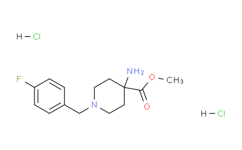 CAS No. 1211617-03-6, methyl 4-amino-1-(4-fluorobenzyl)piperidine-4-carboxylate dihydrochloride