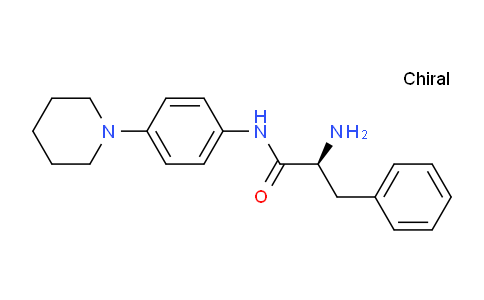 CAS No. 663948-79-6, (S)-2-amino-3-phenyl-N-(4-(piperidin-1-yl)phenyl)propanamide