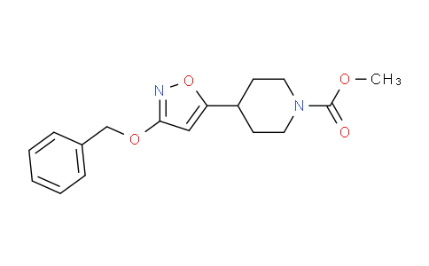 CAS No. 841259-39-0, methyl 4-(3-(benzyloxy)isoxazol-5-yl)piperidine-1-carboxylate
