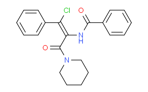 CAS No. 265977-72-8, (Z)-N-(1-chloro-3-oxo-1-phenyl-3-(piperidin-1-yl)prop-1-en-2-yl)benzamide