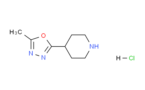 CAS No. 280110-76-1, 2-methyl-5-(piperidin-4-yl)-1,3,4-oxadiazole hydrochloride