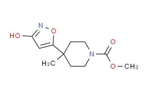 CAS No. 439944-47-5, methyl 4-(3-hydroxyisoxazol-5-yl)-4-methylpiperidine-1-carboxylate