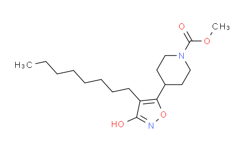 CAS No. 439944-63-5, methyl 4-(3-hydroxy-4-octylisoxazol-5-yl)piperidine-1-carboxylate