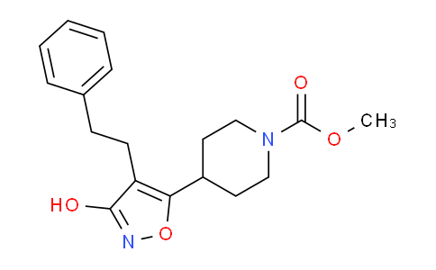 CAS No. 439944-64-6, methyl 4-(3-hydroxy-4-phenethylisoxazol-5-yl)piperidine-1-carboxylate