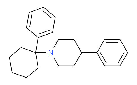 CAS No. 77179-41-0, 4-phenyl-1-(1-phenylcyclohexyl)piperidine