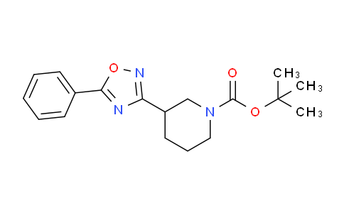 CAS No. 915226-60-7, tert-butyl 3-(5-phenyl-1,2,4-oxadiazol-3-yl)piperidine-1-carboxylate