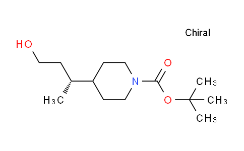 CAS No. 1037754-73-6, tert-butyl (R)-4-(4-hydroxybutan-2-yl)piperidine-1-carboxylate
