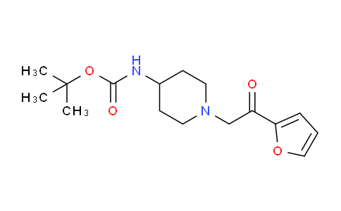CAS No. 1353946-44-7, tert-butyl (1-(2-(furan-2-yl)-2-oxoethyl)piperidin-4-yl)carbamate