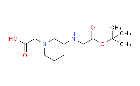 CAS No. 1353962-02-3, 2-(3-((2-(tert-Butoxy)-2-oxoethyl)amino)piperidin-1-yl)acetic acid