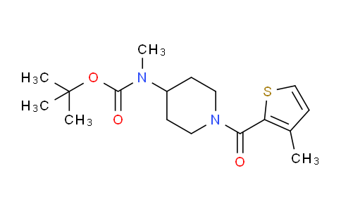 CAS No. 1353967-02-8, tert-Butyl methyl(1-(3-methylthiophene-2-carbonyl)piperidin-4-yl)carbamate