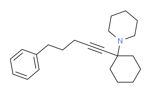 CAS No. 1404592-45-5, 1-(1-(5-phenylpent-1-yn-1-yl)cyclohexyl)piperidine