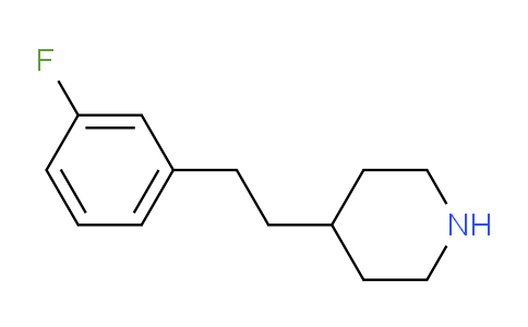 CAS No. 148492-14-2, 4-[2-(3-Fluorophenyl)ethyl]piperidine