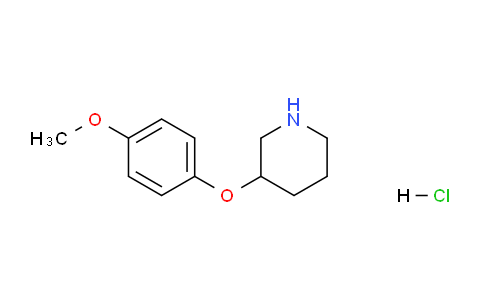 CAS No. 1172249-12-5, 3-(4-methoxyphenoxy)piperidine hydrochloride