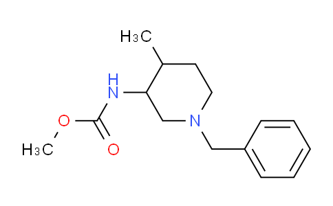 CAS No. 1206875-41-3, methyl (1-benzyl-4-methylpiperidin-3-yl)carbamate