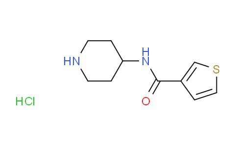 CAS No. 1185314-33-3, N-(piperidin-4-yl)thiophene-3-carboxamide hydrochloride