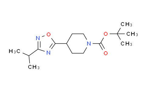 CAS No. 913264-42-3, 4-(3-Isopropyl-[1,2,4]oxadiazol-5-yl)piperidine-1-carboxylic acid tert-butyl ester